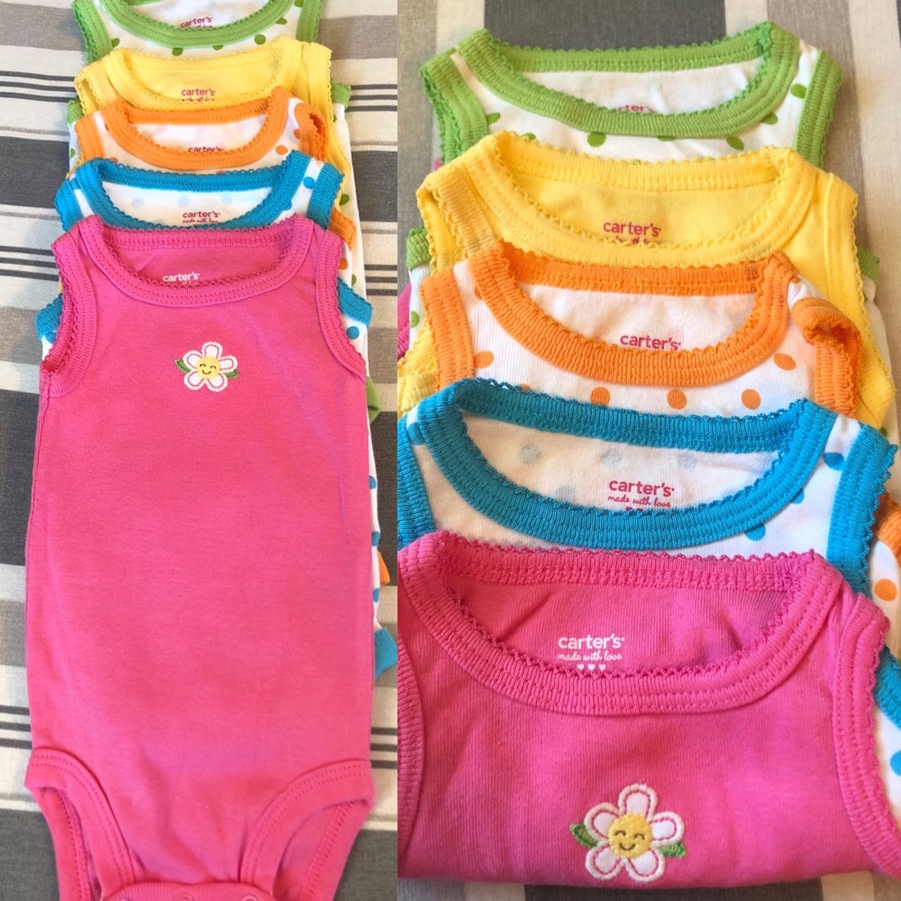 Carter’s NB Tank Top Onesies (Set of 5)